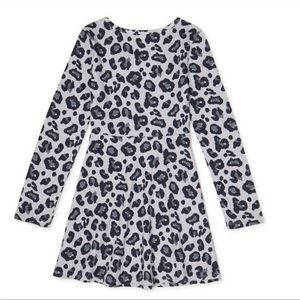 Brand new Girls Cheetah Play Dress Black & gray tag free comfort size XXL-(18)